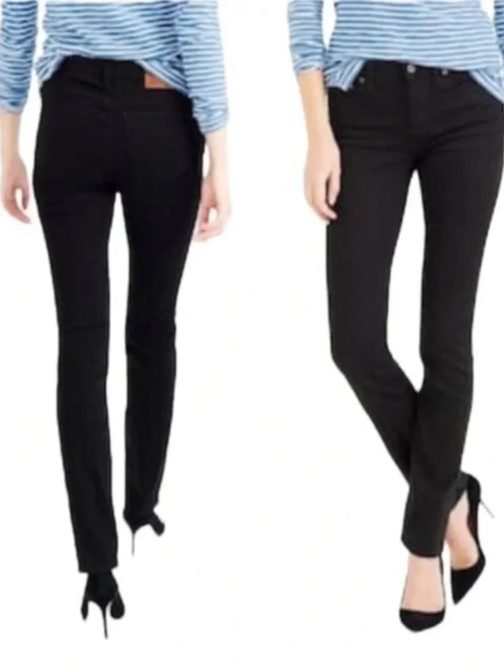 J. Crew Black Matchstick Skinny Denim Jeans